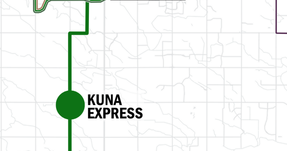 Input NEW Kuna Express route (2025) Valley Regional Transit